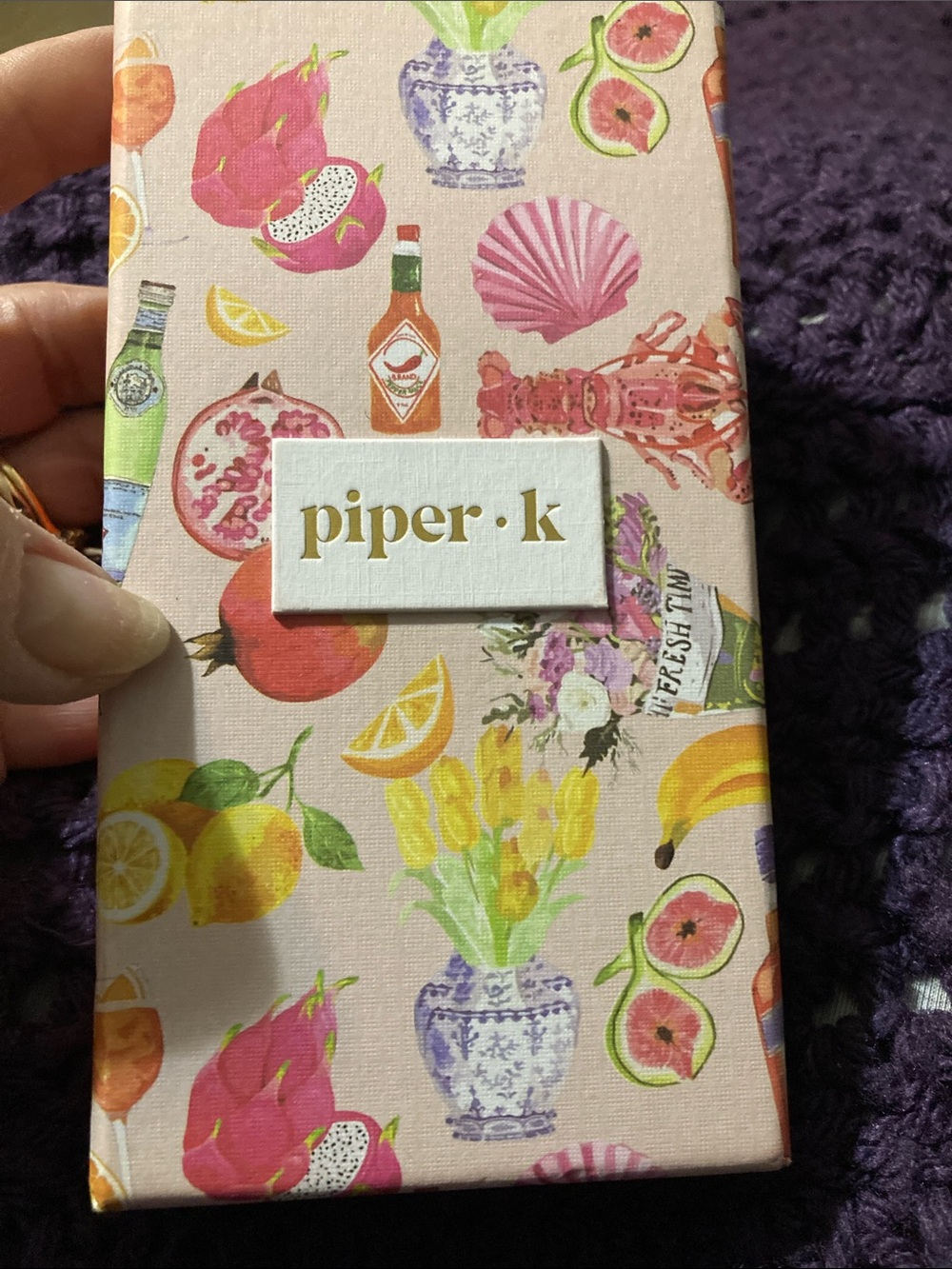 piper.k NIB Yellow Enamel Motel-Style Cherry Keychain/Bag Charm - Picture 6 of 7